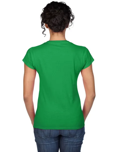  SOFTSTYLE® LADIES' V-NECK T-SHIRT - Gildan Irish Green