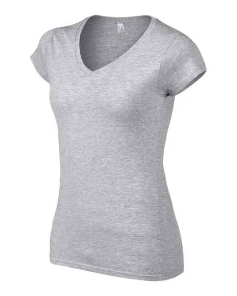  SOFTSTYLE® LADIES' V-NECK T-SHIRT - Gildan Sport Grey