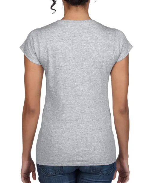  SOFTSTYLE® LADIES' V-NECK T-SHIRT - Gildan Ideal Oxford Grey