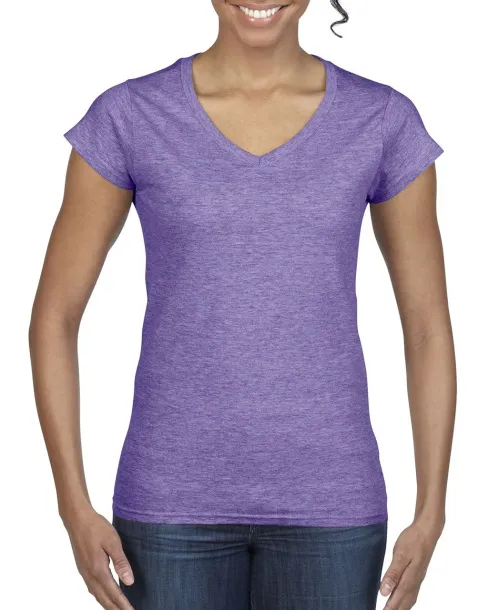  SOFTSTYLE® LADIES' V-NECK T-SHIRT - Gildan Heather Purple