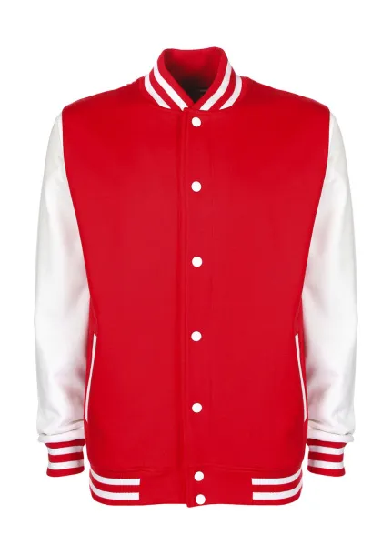  Varsity Jacket - FDM Fire Red Bijela