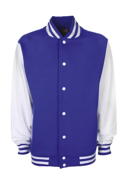  Varsity Jacket - FDM Kraljevski plava Bijela