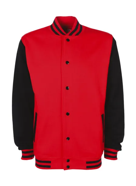  Varsity Jacket - FDM Fire Red Black