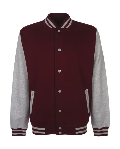  Varsity Jacket - FDM Burgundy Sport Grey