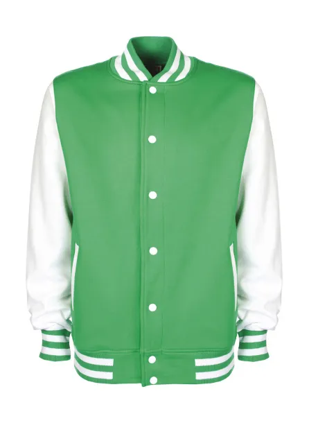  Varsity Jacket - FDM Kelly zelena Bijela