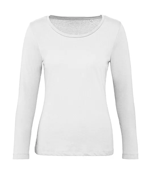  Organic Inspire ženska majica dugih rukava od organskog pamuka, 140 g/m² - B&C Bijela