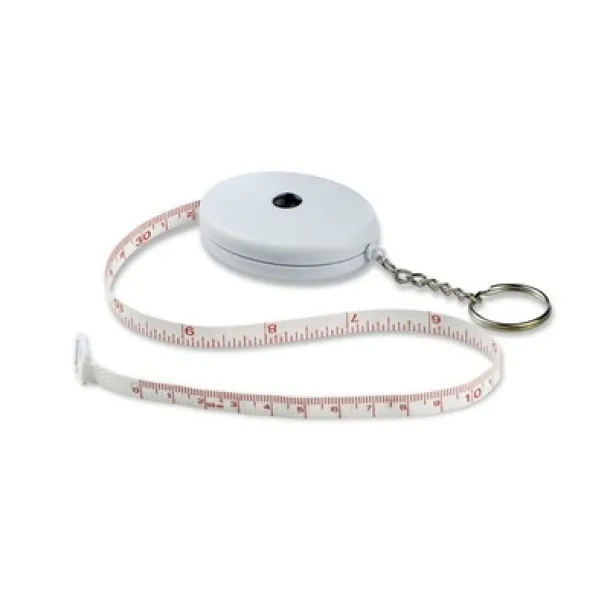  Keyring, measuring tape 1,5m Bijela