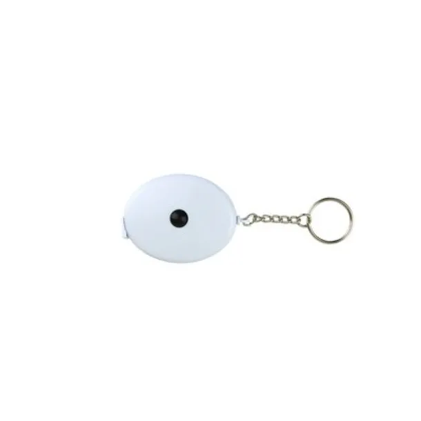  Keyring, measuring tape 1,5m white