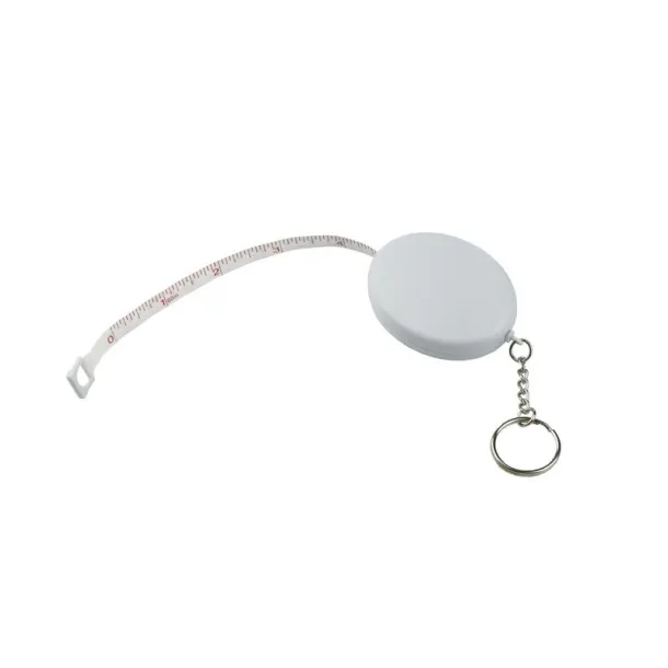  Keyring, measuring tape 1,5m white