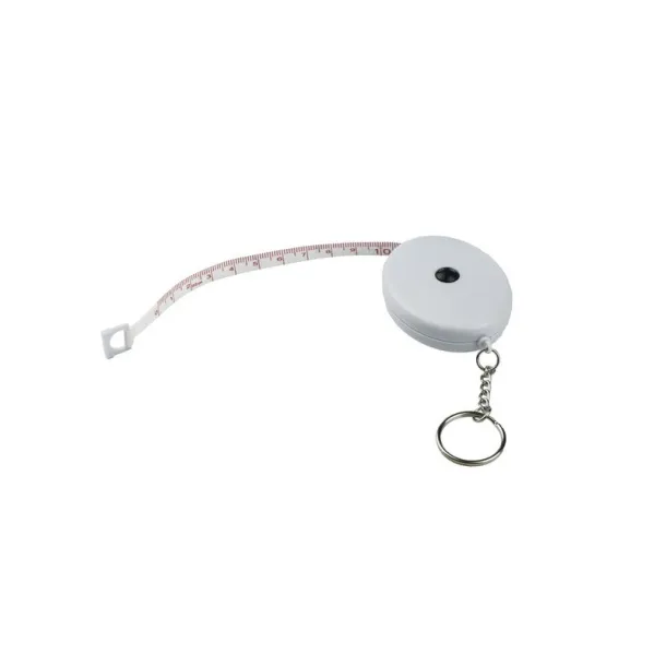  Keyring, measuring tape 1,5m white