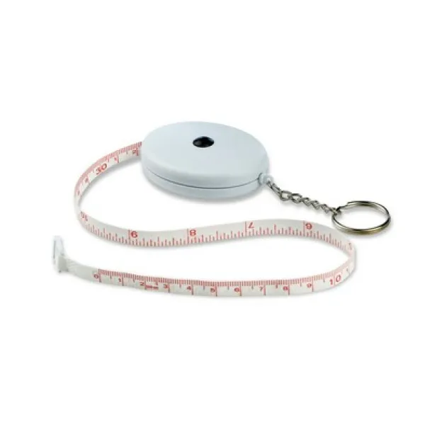  Keyring, measuring tape 1,5m Bijela