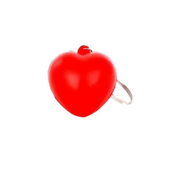  Keyring, anti stress "heart" red