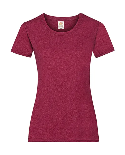  Ladies Valueweight T - Fruit of the Loom Heather Red