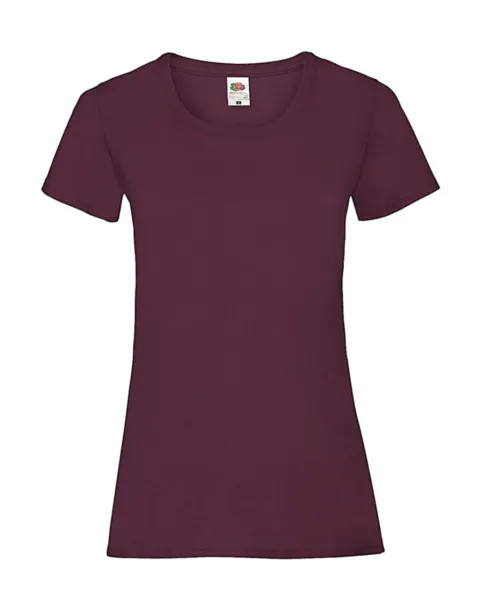  Ladies Valueweight T - Fruit of the Loom Burgundy