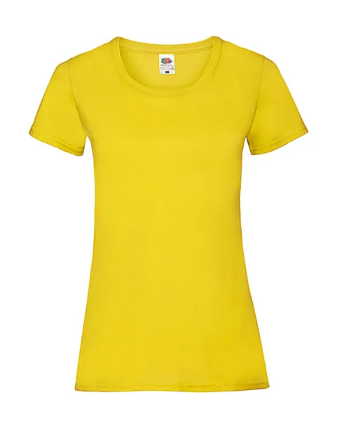  Ladies Valueweight T - Fruit of the Loom Yellow