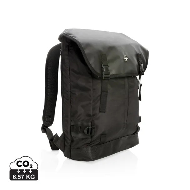  Swiss Peak 17” outdoor laptop backpack - Swiss Peak Black 