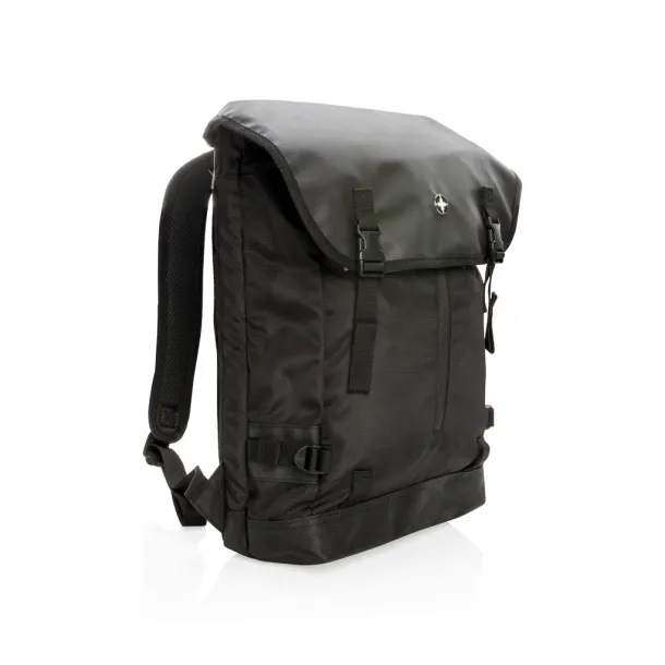  Swiss Peak 17” outdoor laptop backpack - Swiss Peak Black 