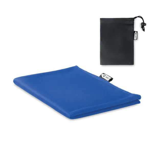 TUKO RPET RPET sports towel and pouch Royal blue