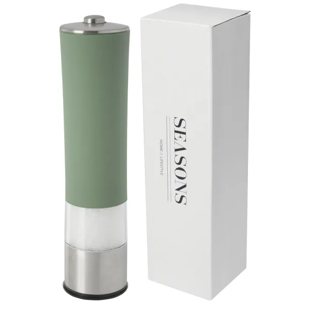 Kirkenes electric salt or pepper mill - Seasons Heather green