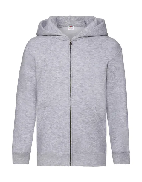  Dječji premium hoodie - Fruit of the Loom Heather Grey