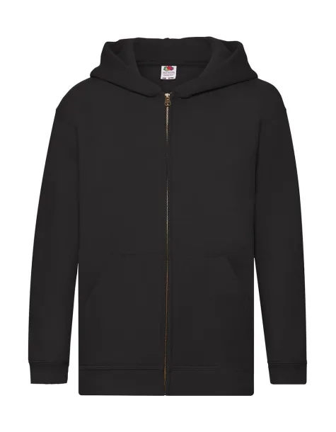  Dječji premium hoodie - Fruit of the Loom Crna