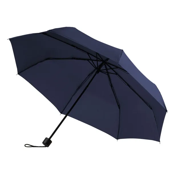 SUPER MINI BLACK Foldable umbrella, manual opening - CASTELLI Blue