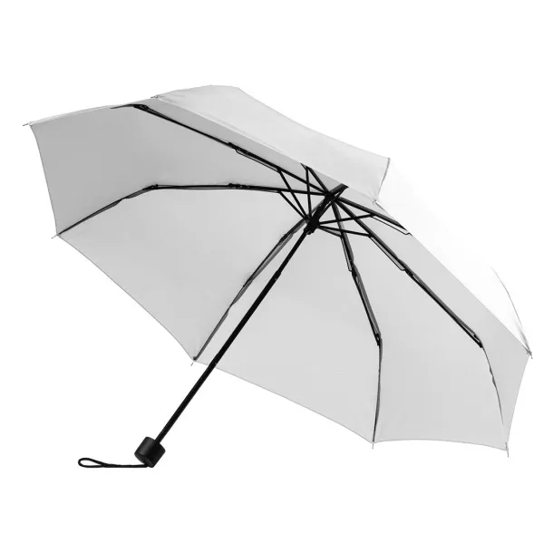 SUPER MINI BLACK Foldable umbrella, manual opening - CASTELLI White