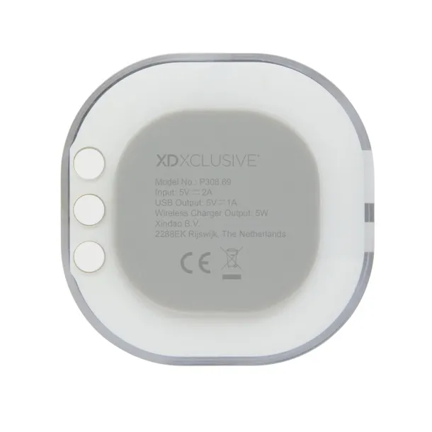  Aria 5W Wireless Charging Digital Clock - XD Xclusive White 