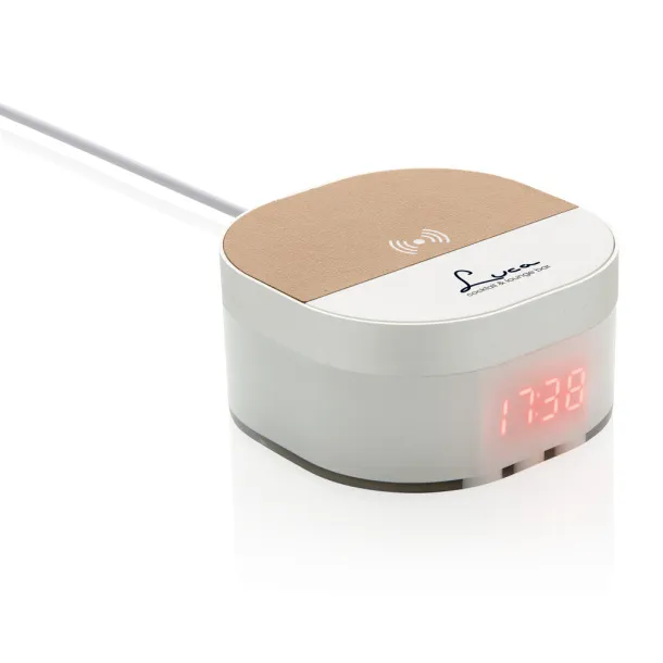  Aria 5W Wireless Charging Digital Clock - XD Xclusive White 