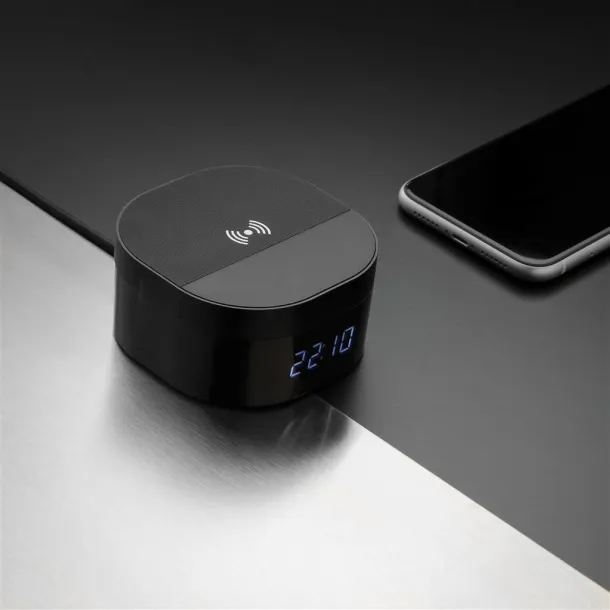  Aria 5W Wireless Charging Digital Clock - XD Xclusive Black