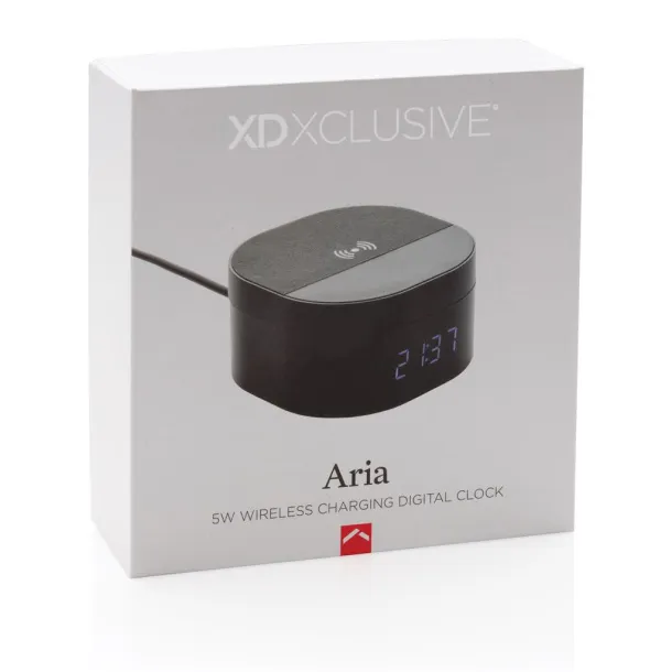  Aria 5W Wireless Charging Digital Clock - XD Xclusive Black