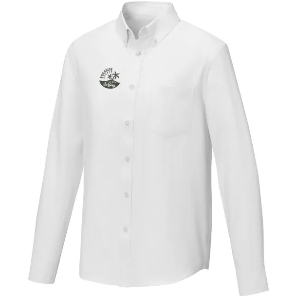 Pollux long sleeve men's shirt - Elevate Essentials White