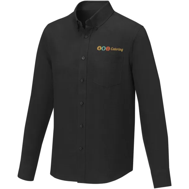 Pollux long sleeve men's shirt - Elevate Essentials Solid black