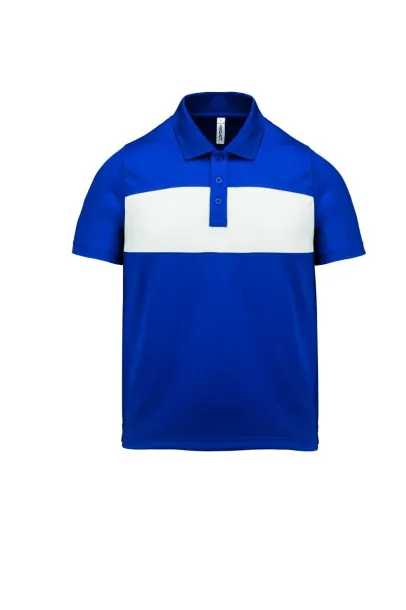  KIDS' SHORT SLEEVE POLO SHIRT - Proact Sporty Royal Blue White