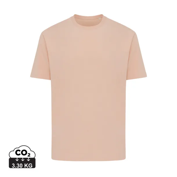 Iqoniq Teide unisex majica kratkih rukava od recikliranog pamuka, 180 g/m2 - iqoniq peach nectar