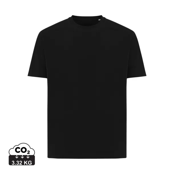 Iqoniq Teide unisex majica kratkih rukava od recikliranog pamuka - iqoniq Crna 