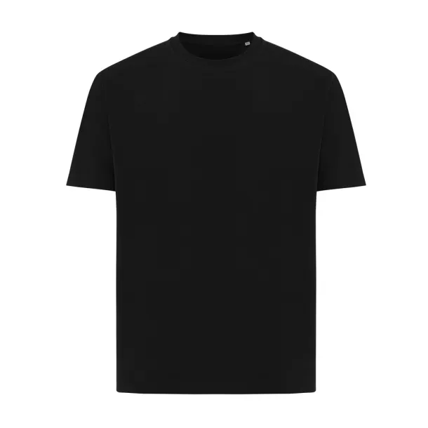 Iqoniq Teide unisex majica kratkih rukava od recikliranog pamuka - iqoniq Crna 