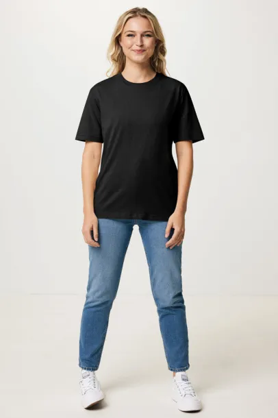 Iqoniq Teide unisex majica kratkih rukava od recikliranog pamuka - iqoniq Crna 