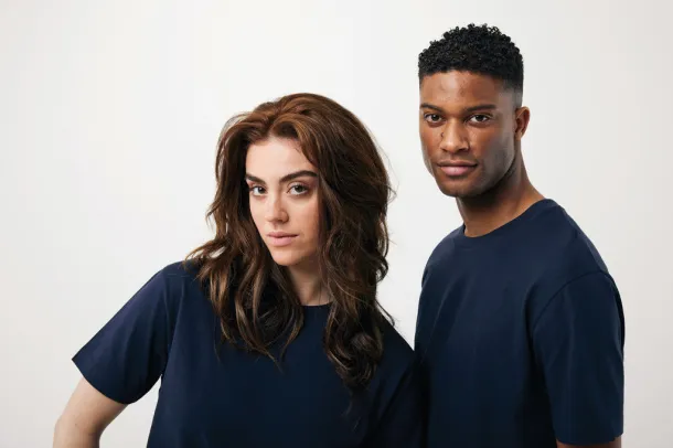 Iqoniq Teide unisex majica kratkih rukava od recikliranog pamuka - iqoniq navy