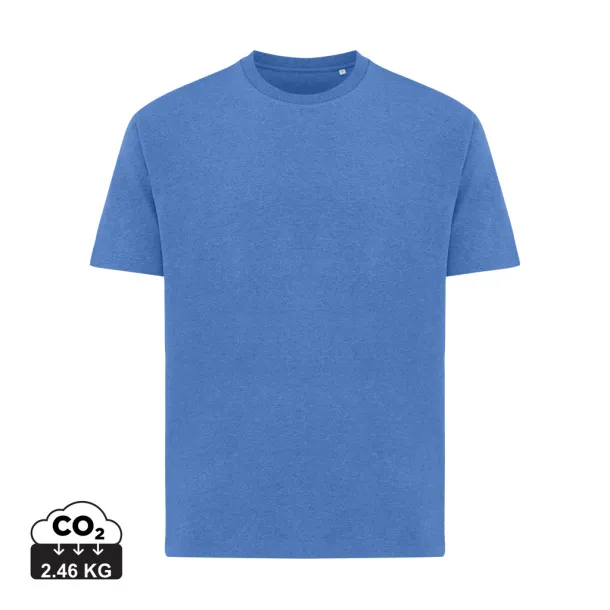 Iqoniq Teide unisex majica kratkih rukava od recikliranog pamuka, 180 g/m2 - iqoniq heather blue