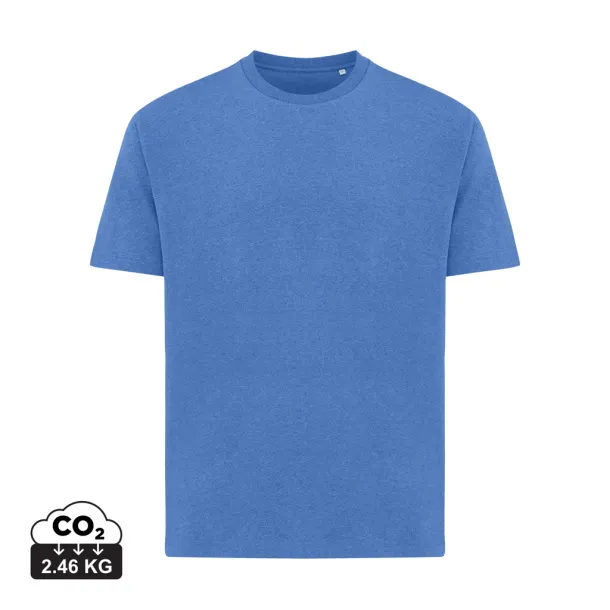 Iqoniq Teide unisex majica kratkih rukava od recikliranog pamuka, 180 g/m2 - iqoniq heather blue