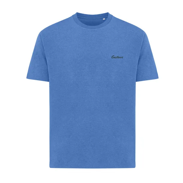 Iqoniq Teide unisex majica kratkih rukava od recikliranog pamuka, 180 g/m2 - iqoniq heather blue