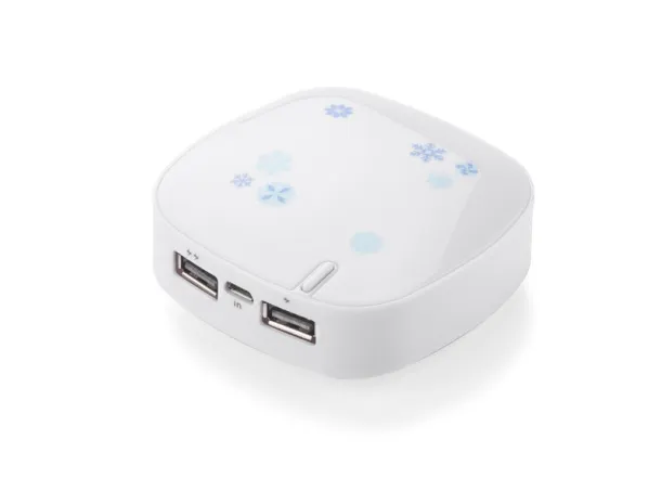 DUAL prijenosna baterija, 6 000 mAh Bijela