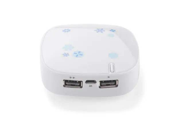 DUAL prijenosna baterija, 6 000 mAh Bijela