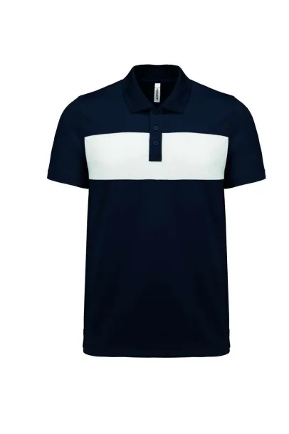  ADULT SHORT-SLEEVED POLO-SHIRT - Proact Blue Dusk White