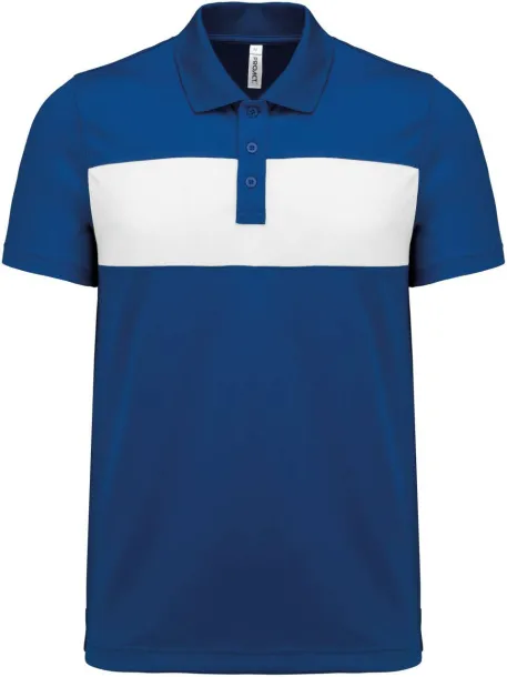  ADULT SHORT-SLEEVED POLO-SHIRT - Proact Sporty Royal Blue White