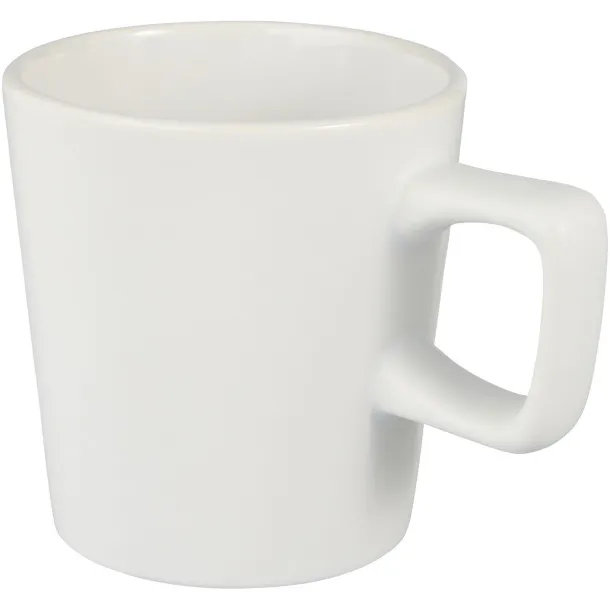 Ross 280 ml ceramic mug - Unbranded White