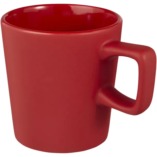 Ross 280 ml ceramic mug - Unbranded Red