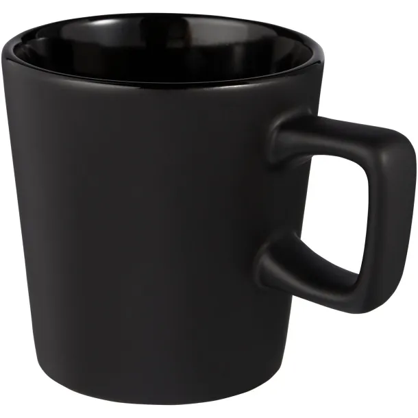 Ross 280 ml ceramic mug - Unbranded Solid black