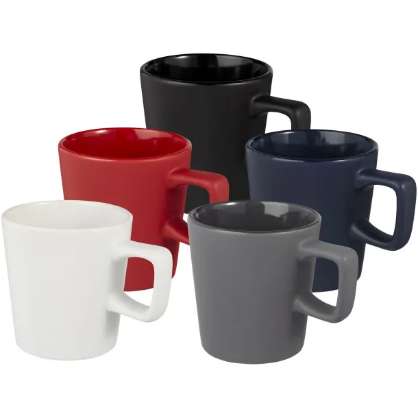 Ross 280 ml ceramic mug - Unbranded Solid black